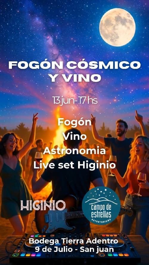 Fogon cosmico y vino