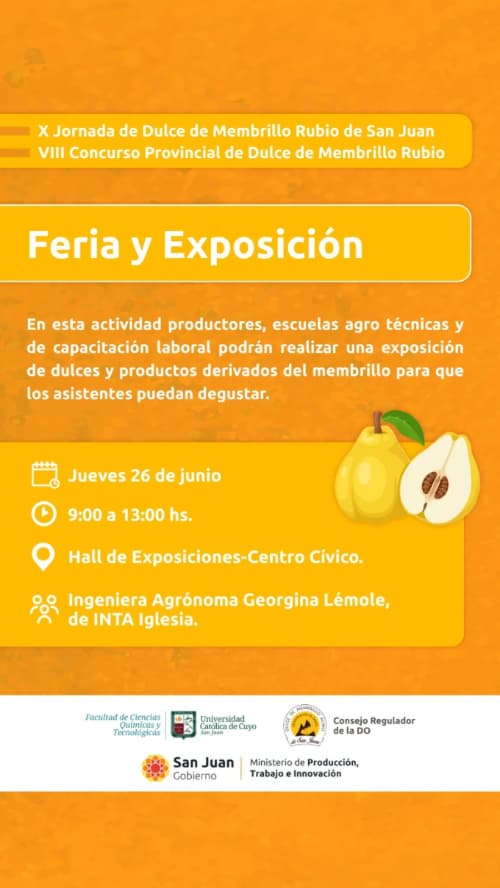 Feria y Exposición – Dulce de Membrillo Rubio