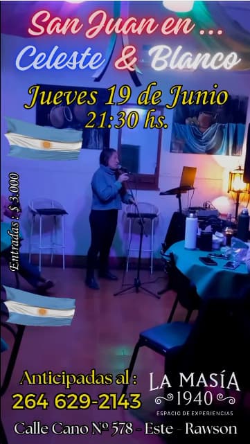 San Juan en Celeste & Blanco - Previa Dia de la Bandera