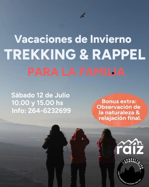 Trekking y Rappel para la familia