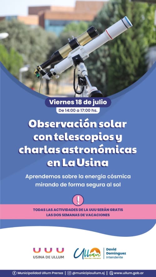 Observacion Solar & Charlas Astronomicas