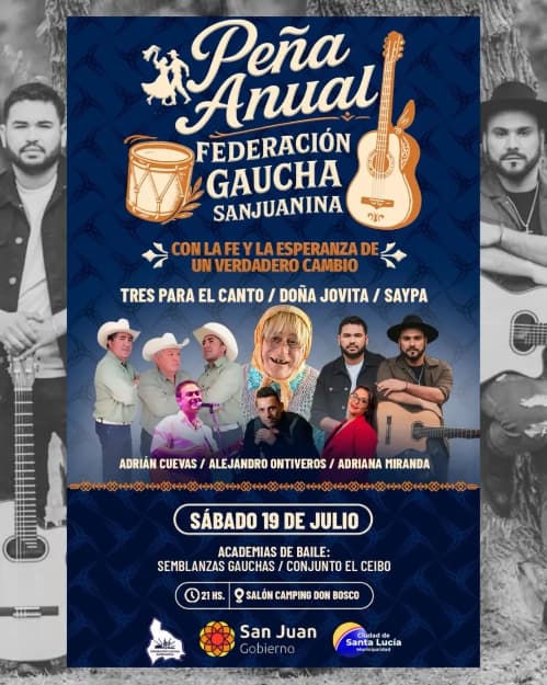 Peña Anual de la Federacion Gaucha Sanjuanina