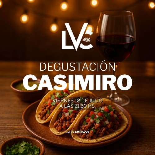 Degustación de tacos y vinos en la LVC