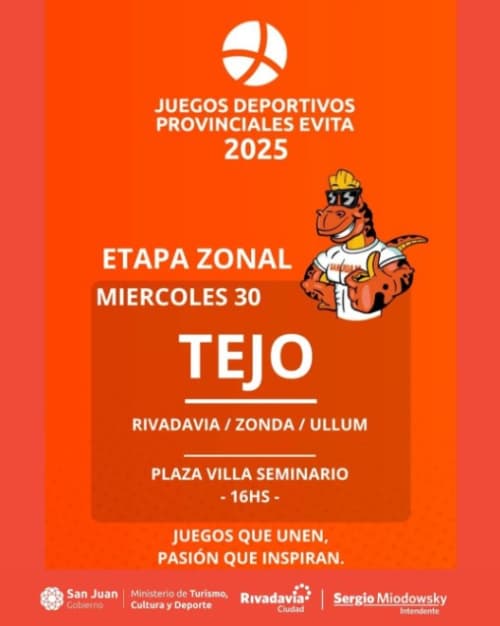 Juegos Deportivos Provinciales Evita 2025 - Tejo