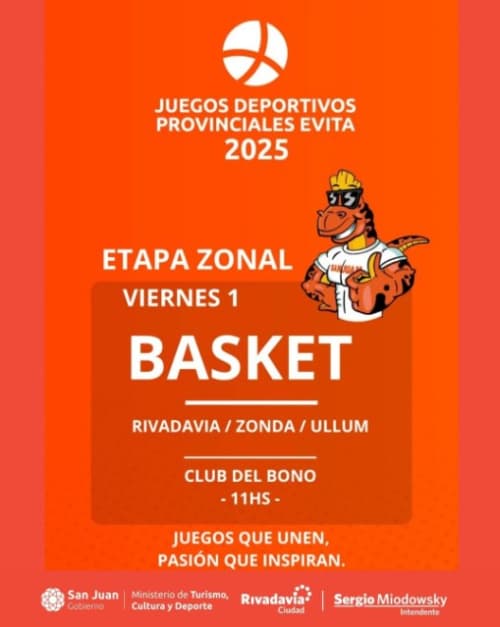 Juegos Deportivos Provinciales Evita 2025 - Basket