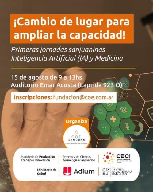 Primeras Jornadas Sanjuaninas de Inteligencia Artificial (IA) en Medicina