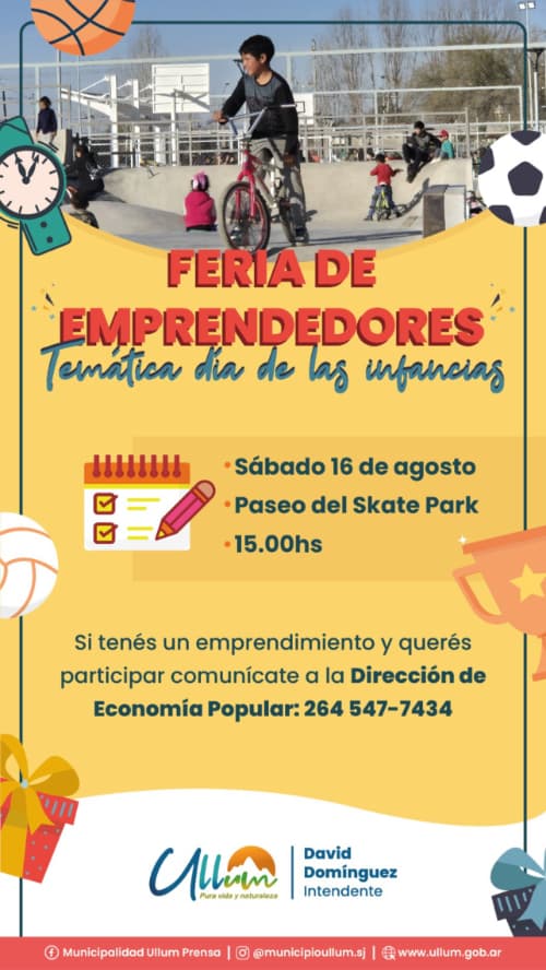 Feria de Emprendedores - Tematica Dia de las Infancias