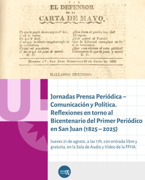 Suspendido > Jornadas Prensa Periodica - Reflexiones en torno al Bicentenario del Primer Periodico en San Juan