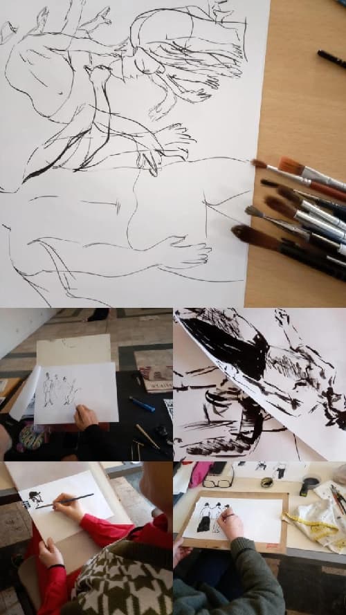 ⌛ Sesión de dibujo con modelo vivo: de la quietud al movimiento