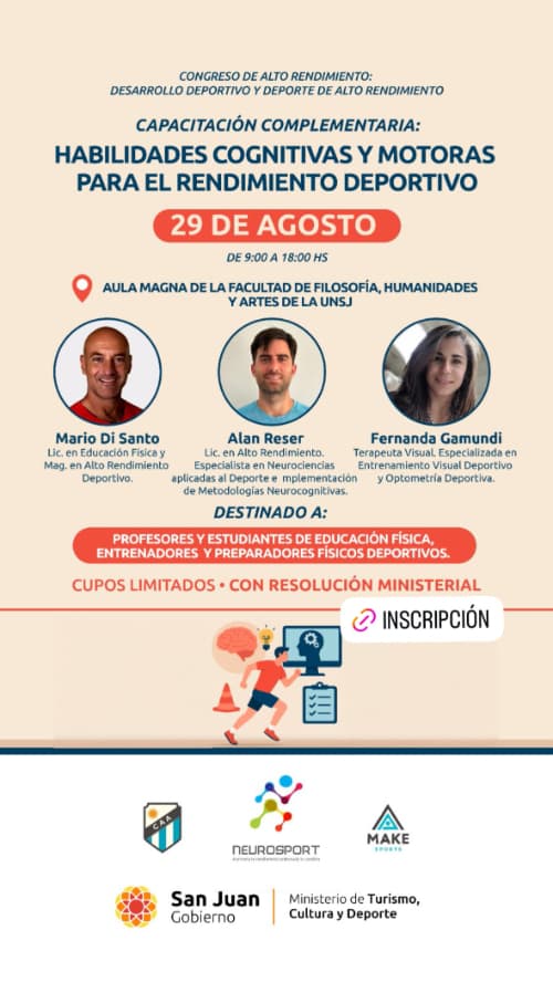 Capacitacion Complementaria: "Habilidades Cognitivas y Motoras para el Rendimiento Deportivo"