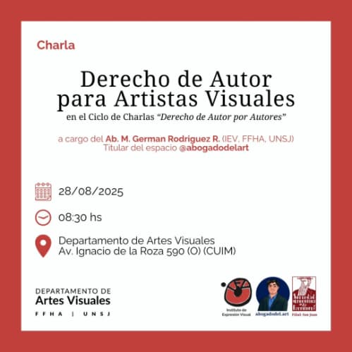 Ciclo de Charlas - "Derechos de Autor para Artistas Visuales"