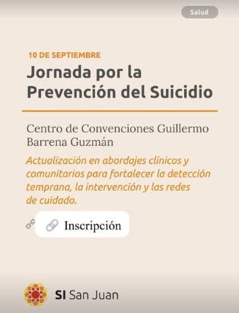 Jornada por la Prevencion del Suicidio