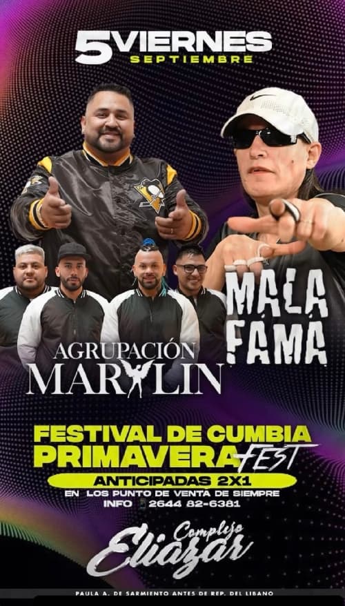 Festival de Cumbia Primavera Fest - Agrupacion Marilyn & Mala Fama