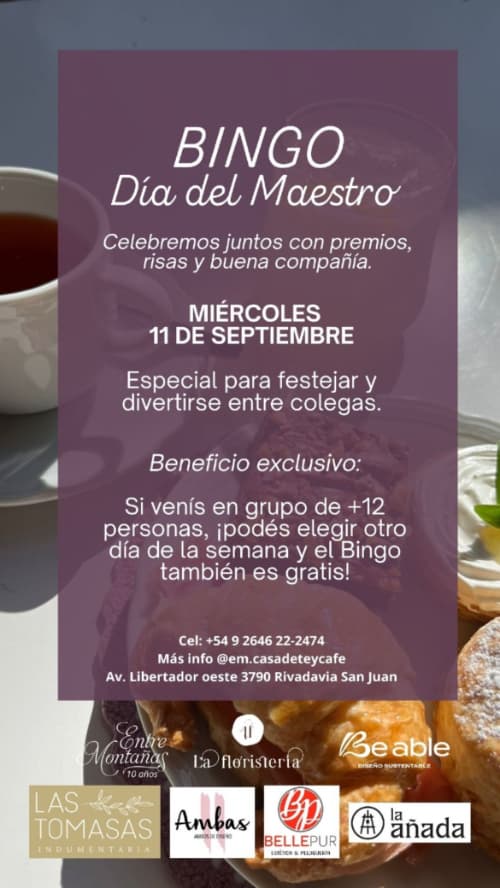 Bingo Dia del Maestro