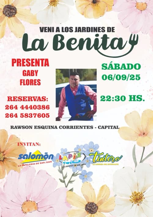 cena show la Benita
