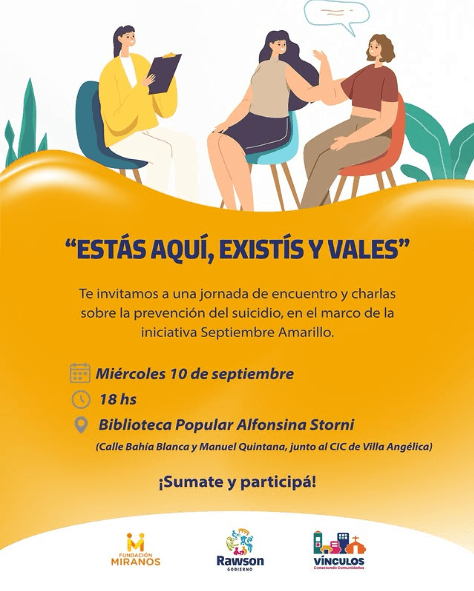 Jornada de Encuentro & Charlas: "Estas Aqui, Existis & Vales"
