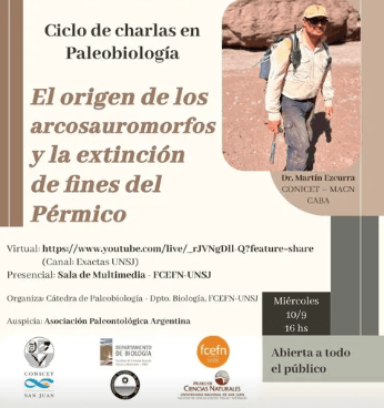 Ciclo de Charlas en Paleobiologia: "El Origen de los Arcosauromorfos y la Extincion de Fines del Permico"