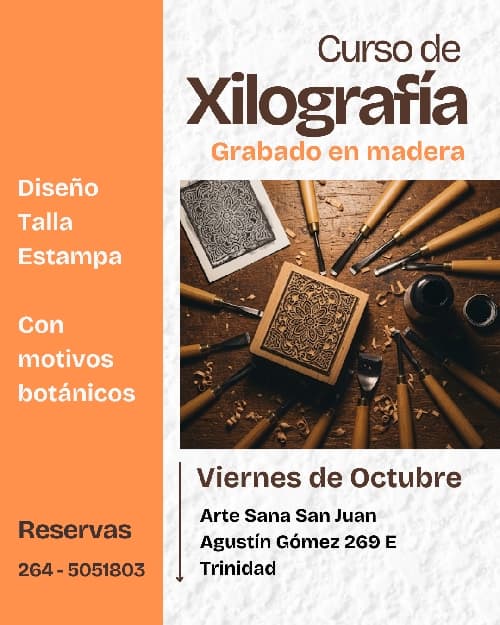 Curso de Xilografía: grabado en madera