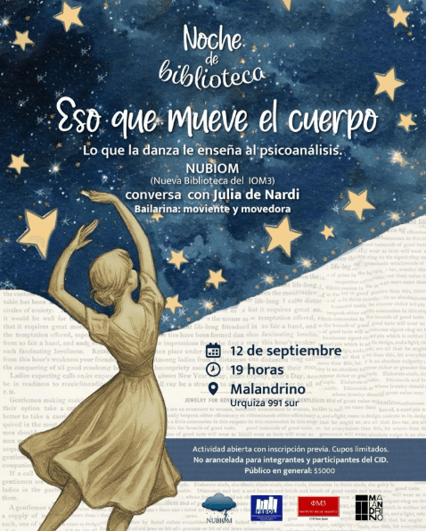 Noche de Biblioteca: "Eso que Mueve el Cuerpo"