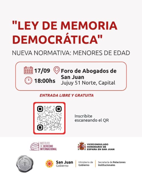 Charla sobre Ley de Memoria Democratica