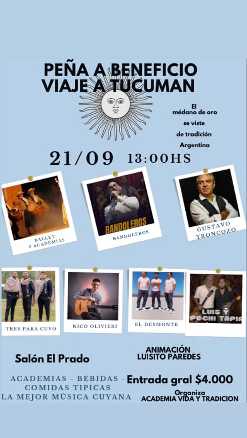 Peña Beneficio Viaje a Tucuman