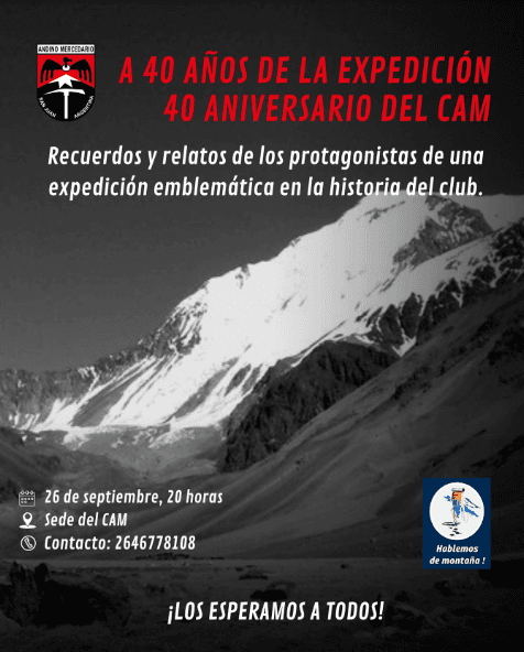 Charla sobre Expedicion 40º Aniversario al Valle del Colorado
