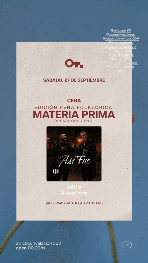 Edicion Peña Folklorica - Materia Prima