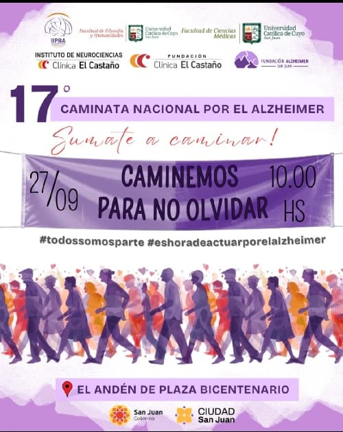 17° Caminata por el Alzheimer: "Caminemos para no olvidar"