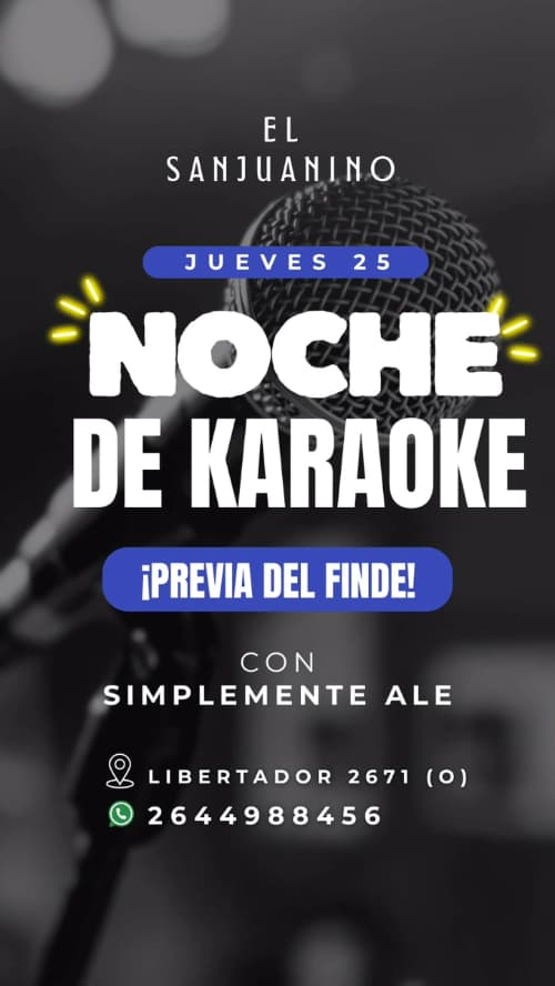 Karaoke con Simplemente Ale