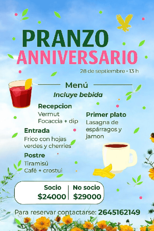Almuerzo Aniversario Centro Friulano