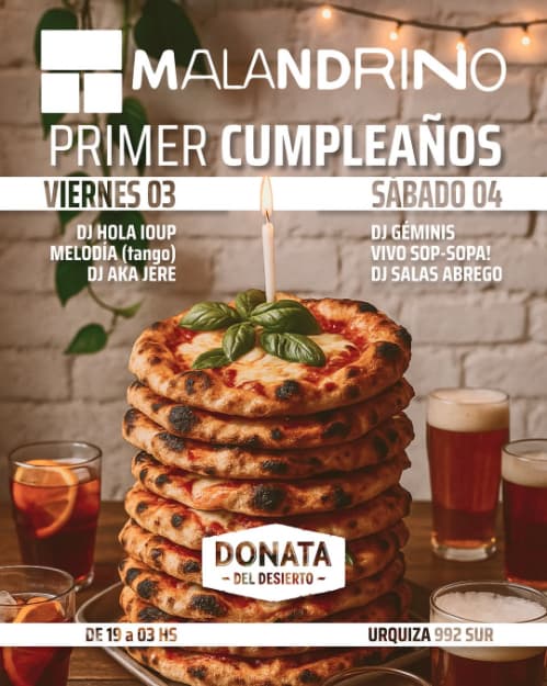 Primer Cumpleaños de Malandrino