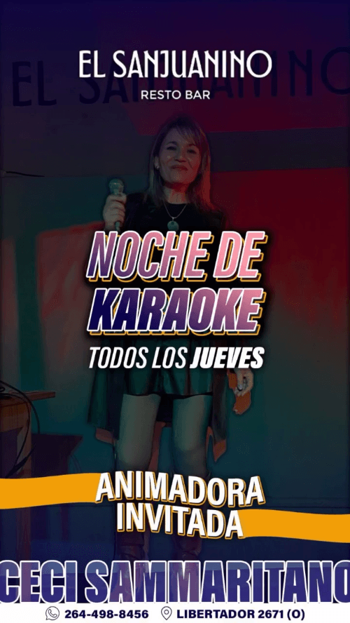 Noche de Karaoke con Ceci Sammaritano
