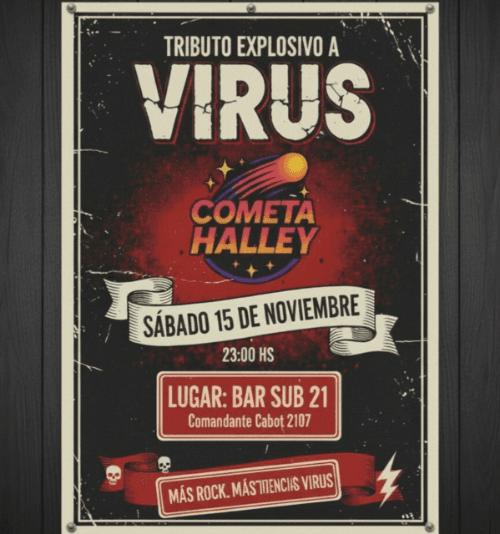 Cometa Halley - Tributo Explosivo a Virus