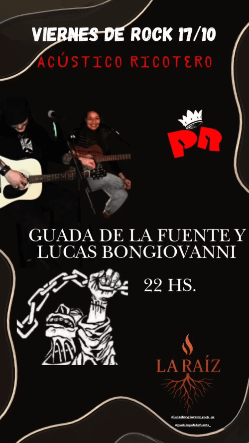 Acustico Ricotero: Guadalupe De La Fuente y Lucas Bongiovanni