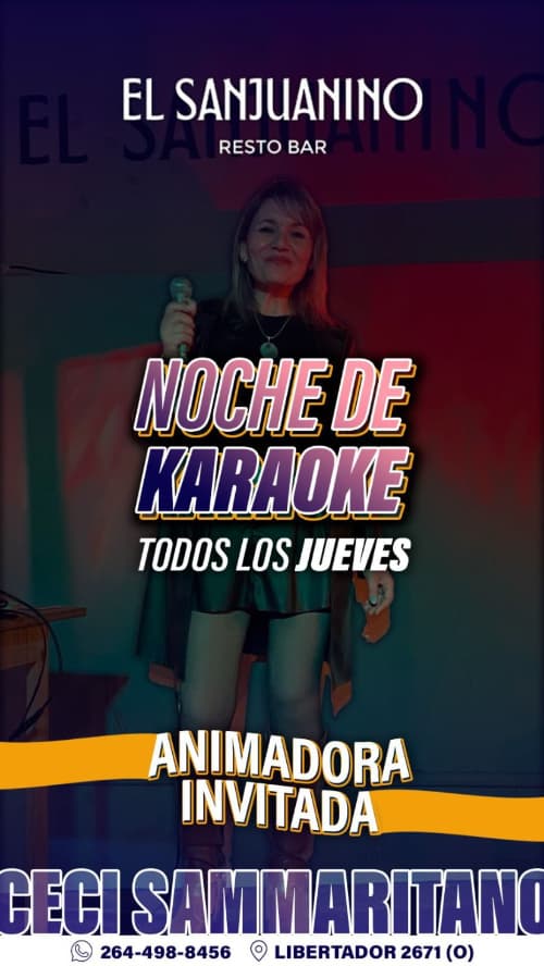 Noche de Karaoke con Ceci Sammaritano