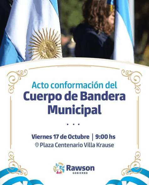 Acto Conformacion del Cuerpo de Bandera Municipal
