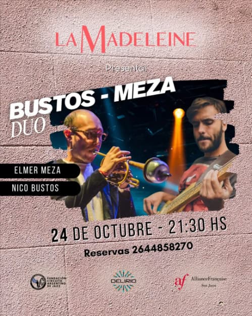 Jazz en el Patio: Duo Bustos - Meza