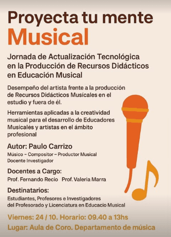 Proyecta tu Mente Musical - Jornada de Actualizacion Tecnologica