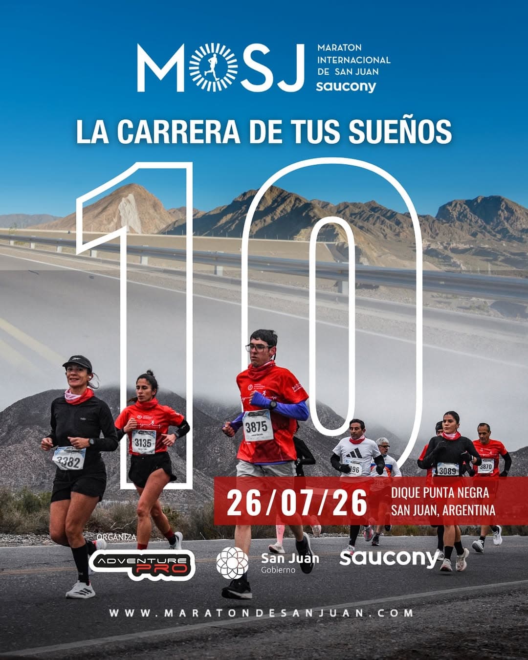 Deportes en San Juan: Maraton Internacional de San Juan - 10º Edicion en Dique punta negra el dom, 26 de julio