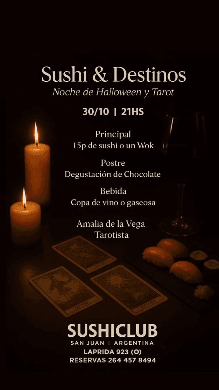 Sushi y Destinos - Noche de Halloween y Tarot