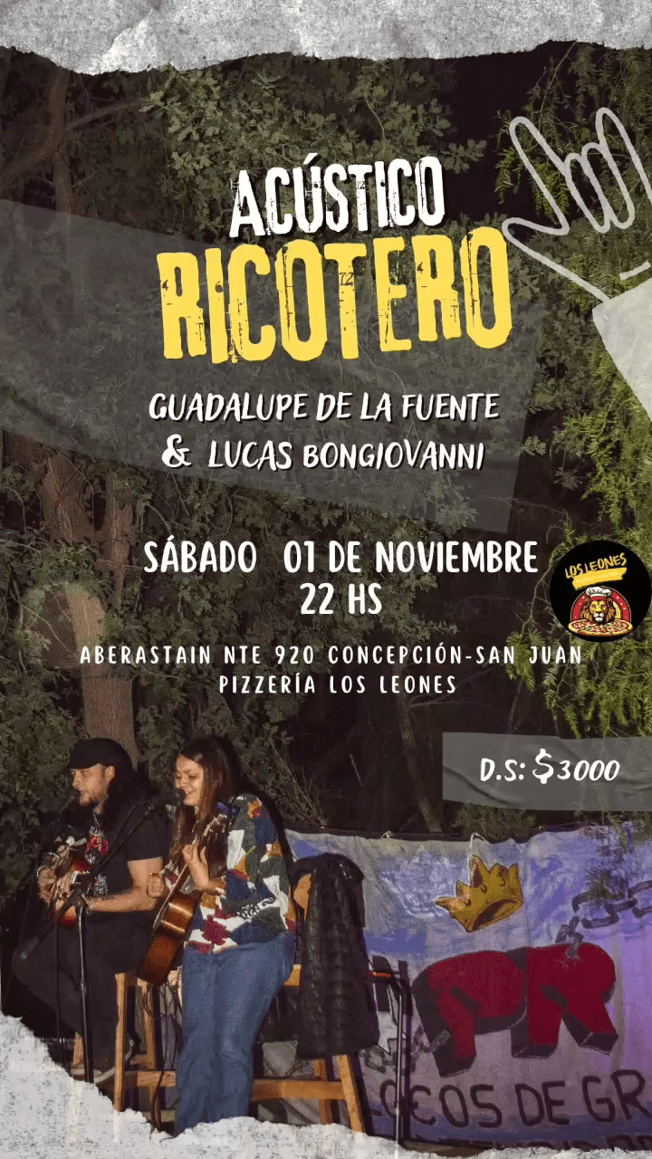 Acustico Ricotero - Guadalupe De La Fuente y Lucas Bongiovanni