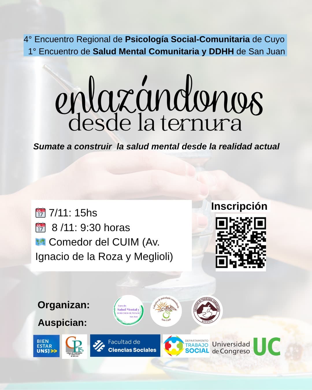 4º Encuentro Regional de Psicologia Social-Comunitaria de Cuyo + 1º Encuentro de Salud Mental Comunitaria & DDHH de San Juan