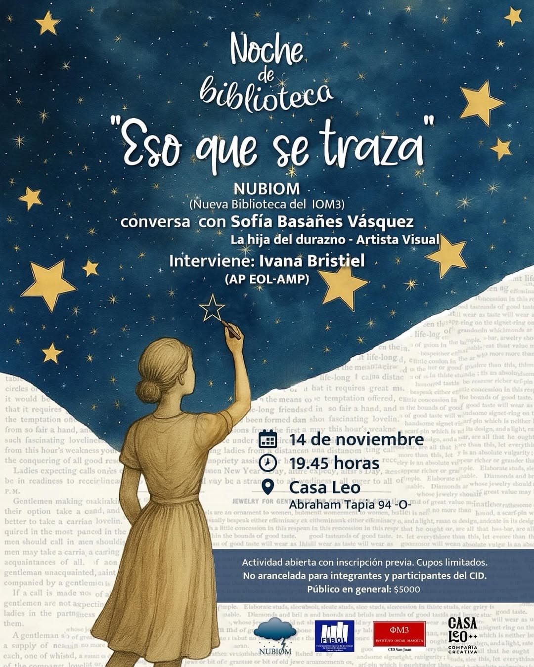 Noche de Biblioteca: "Eso que se Traza"