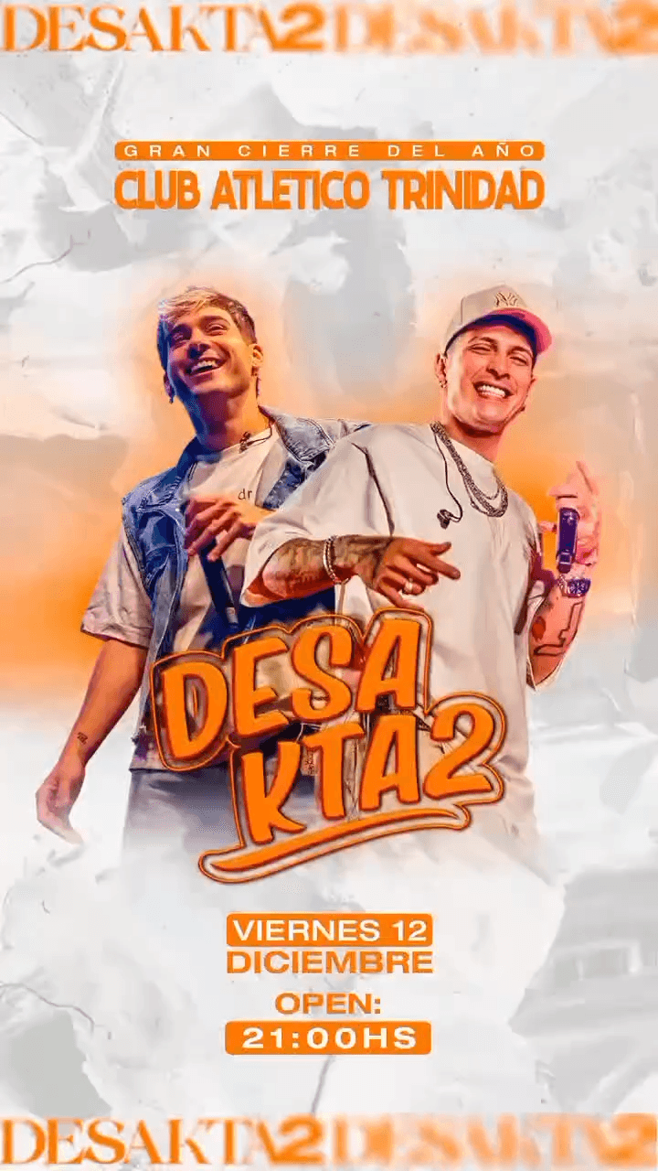 Música en San Juan: Desakta2 en Club Atletico Trinidad el vie, 12 de diciembre