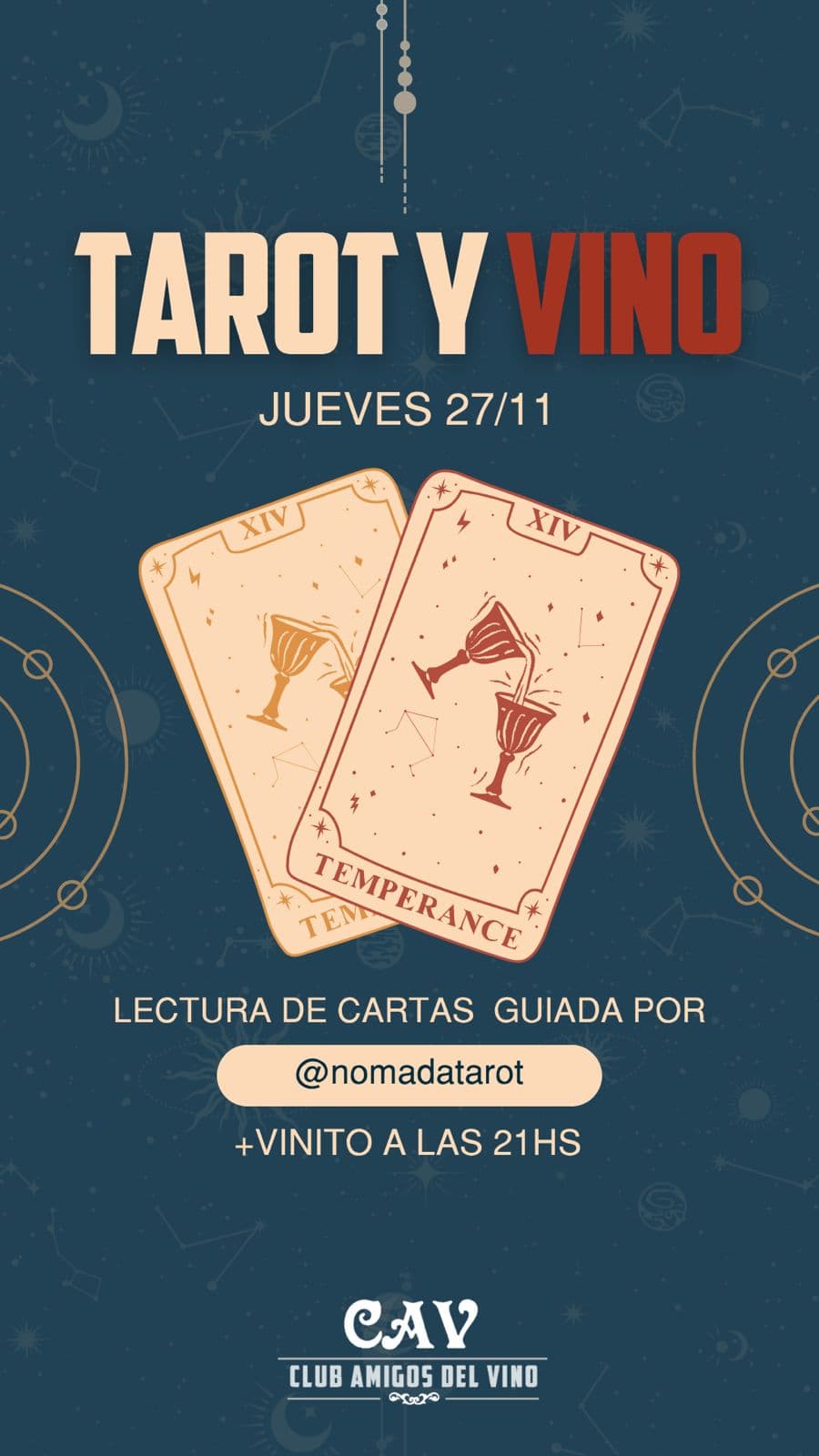Tarot y Vino