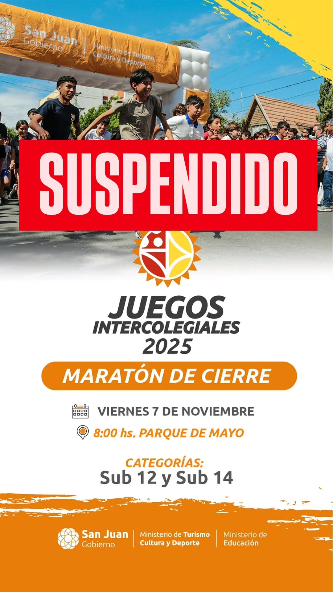 Suspendido > Juegos Intercolegiales 2025 - Maraton de Cierre