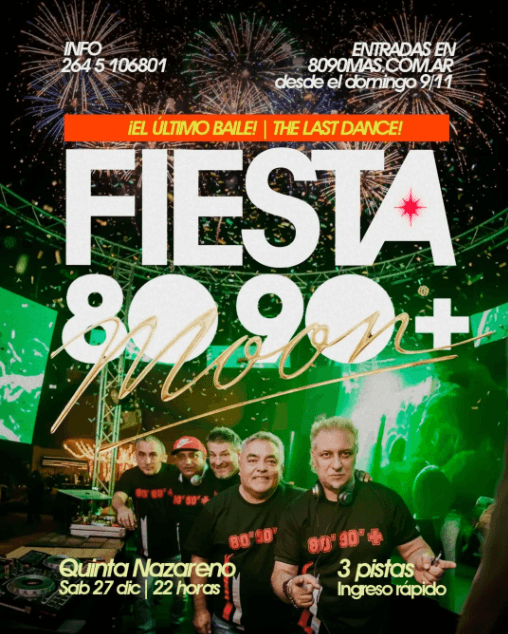 Fiestas en San Juan: Fiesta 80 90 + en Quinta Nazareno el sáb, 27 de diciembre