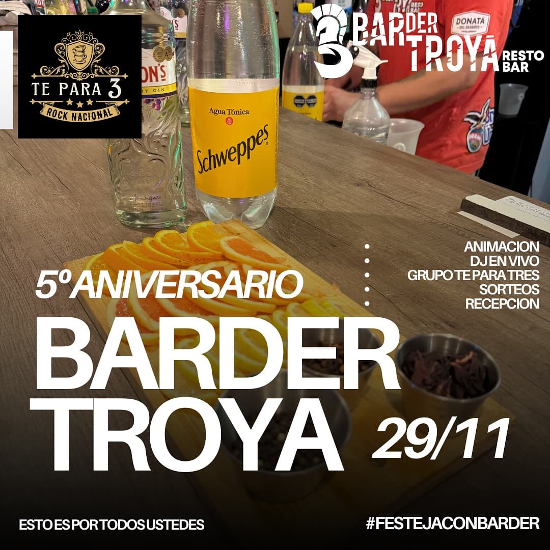 5º Aniversario - Te para 3