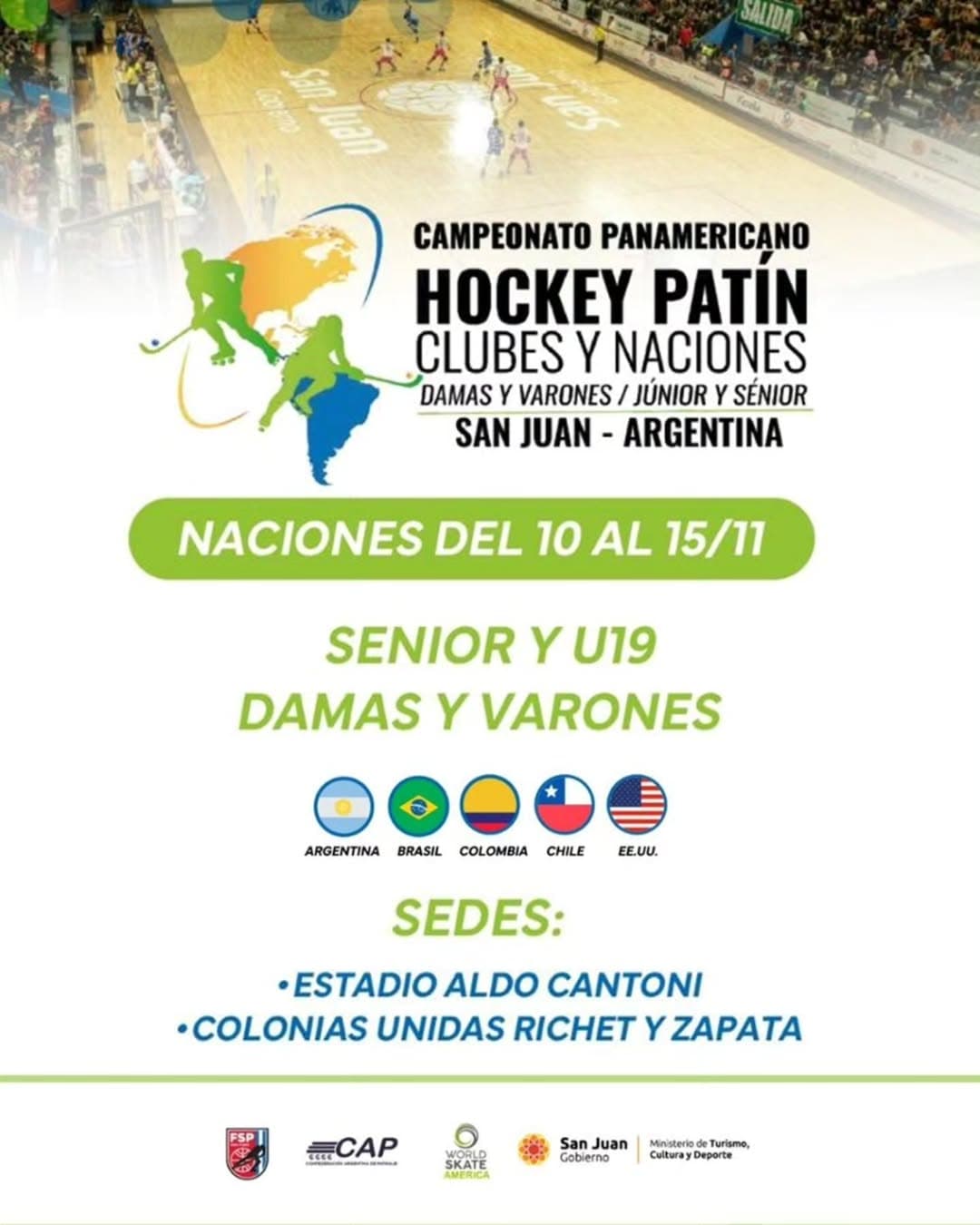 Campeonato Panamericano Hockey Patin Clubes & Naciones - Jornada 6