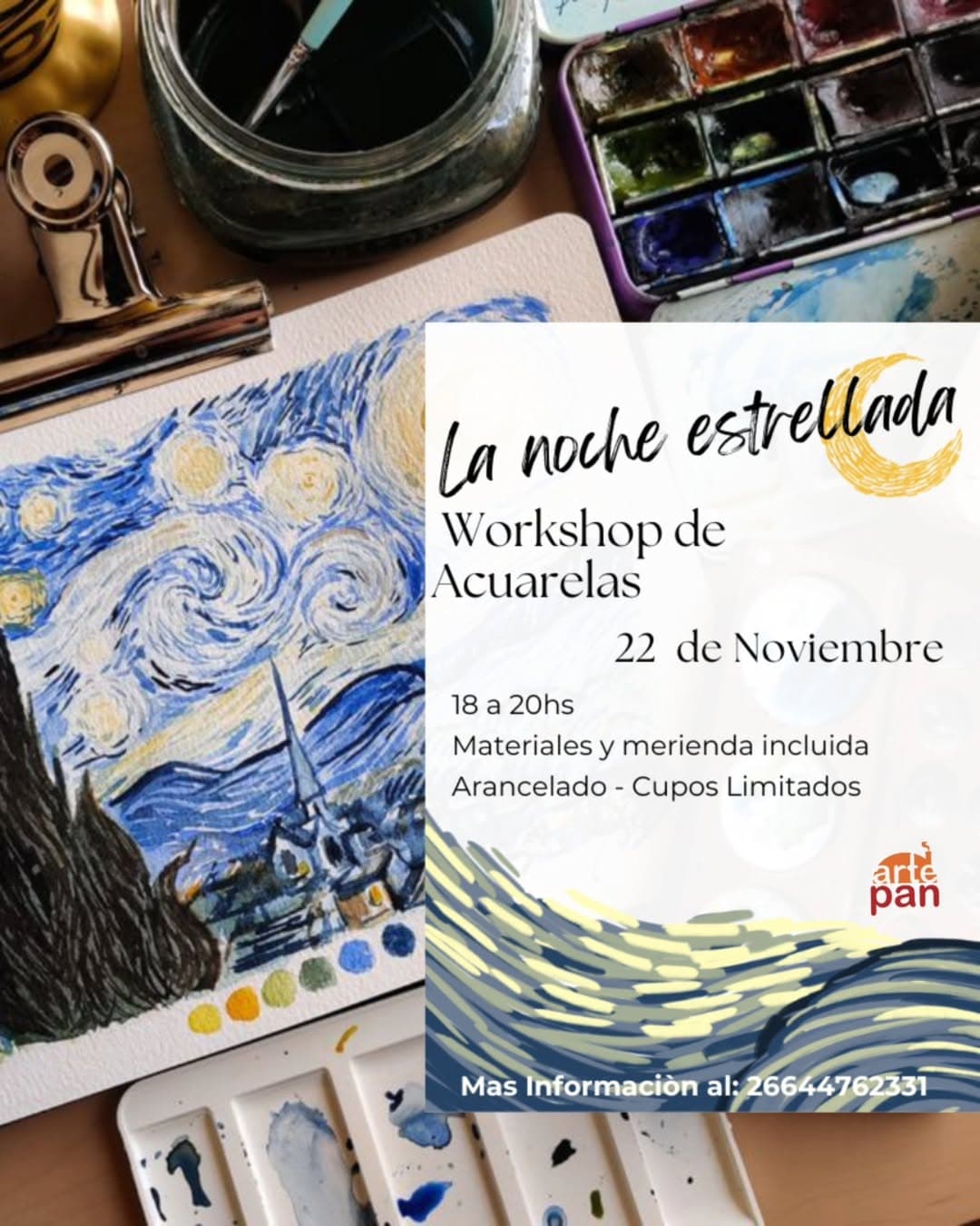 La Noche Estrellada - Workshop de Acuarelas